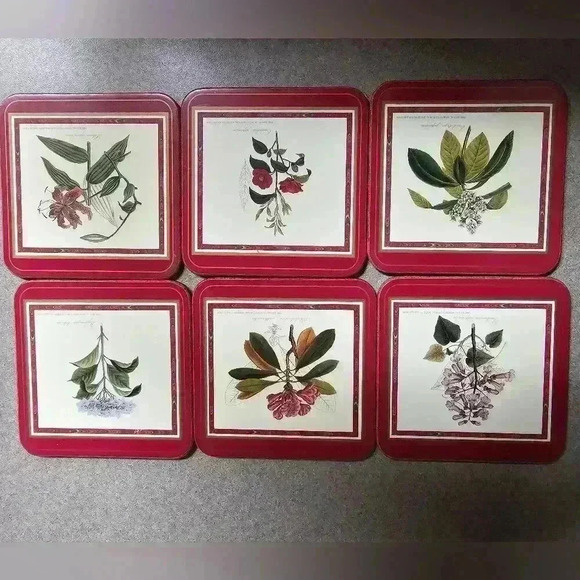 Pimpernel, Flora Japonica Coasters, Set of 6 - Picture 1 of 4